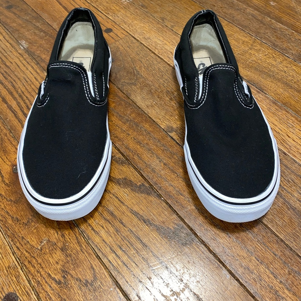 Black slip on vans